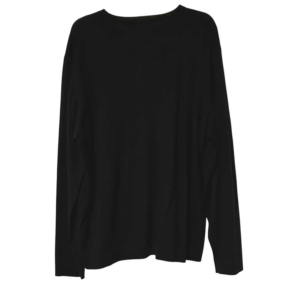 SPORTSCRAFT Men's XL Merino Wool Sweater – Black,‎ Crew Neck, Soft Knit